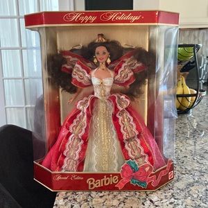 1997 Happy Holidays error Barbie doll